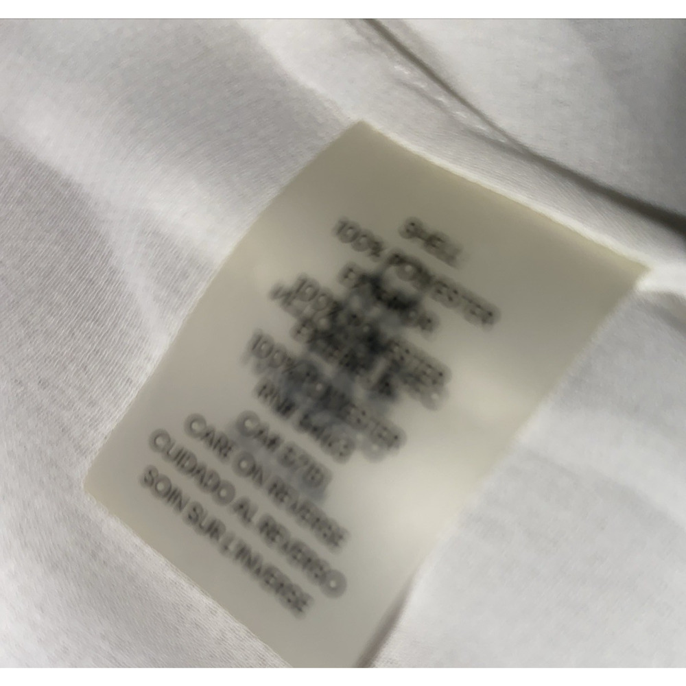 Tommy Hilfiger Blouse Top Women Medium White Ruffle Front V-Neck Costal Preppy - Picture 7 of 8